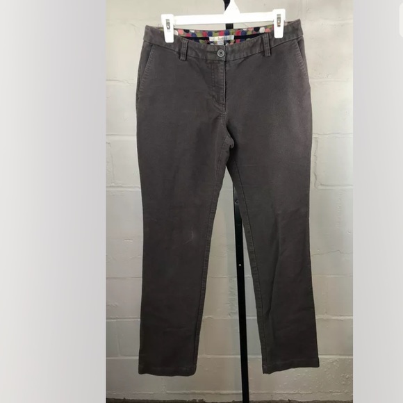 Boden Straight Leg Pants Size 8L Brownish Gray - Picture 1 of 9
